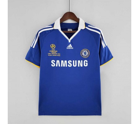 Chelsea 07/08 UCL Final Home Blue Soccer Jersey